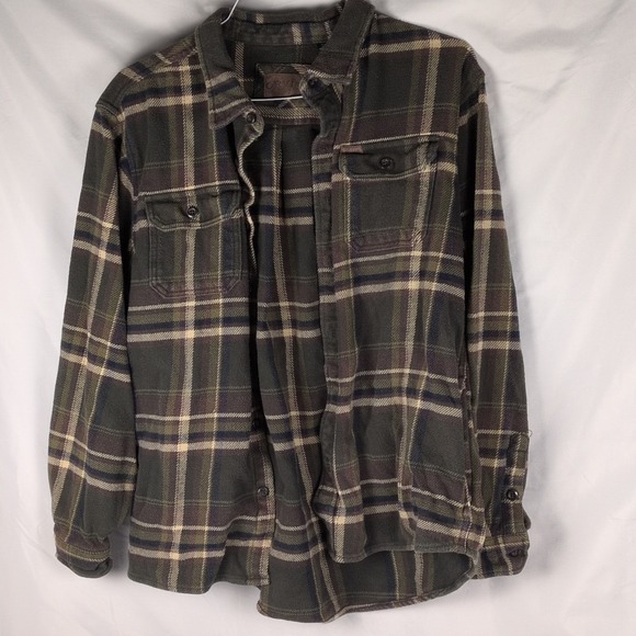 Orvis Other - Orvis Plaid Flannel Shirt Mens M Green Brown Outdoor Workwear Button Up